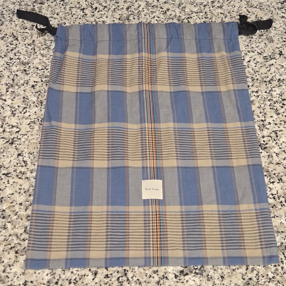 Paul Smith Plaid Drawstring Dust Bag